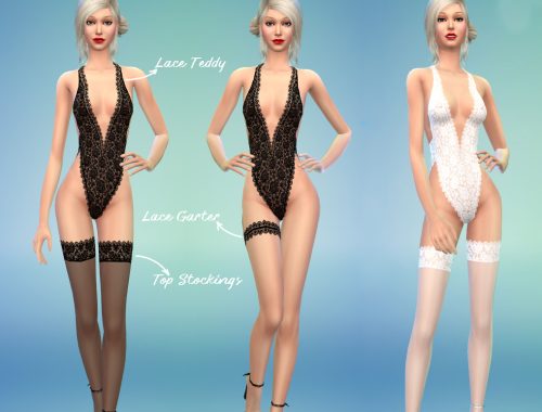 Gray Vixen Lace Teddy