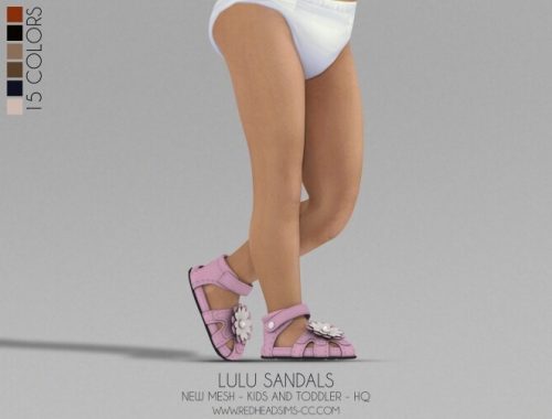LULU SANDALS KIDS AND TODDLER at REDHEADSIMS