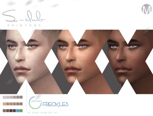 Male Natural Freckles skintones overlay