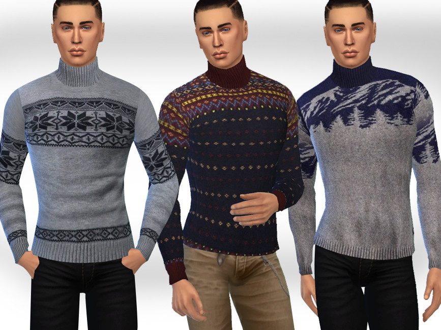 Male Sims Casual Pullovers - The Sims 4 Catalog
