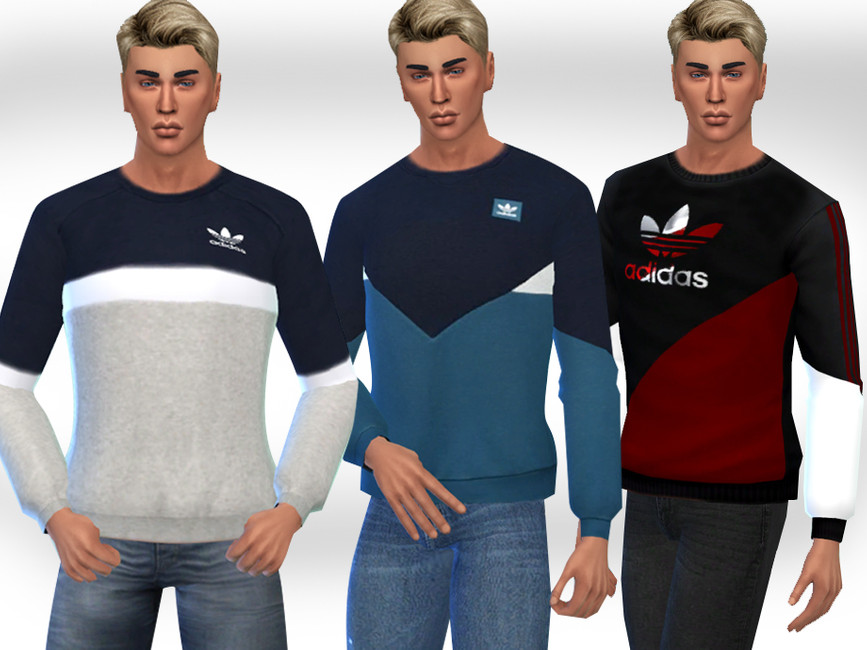 Male Sims Casual Sweatshirts - The Sims 4 Catalog