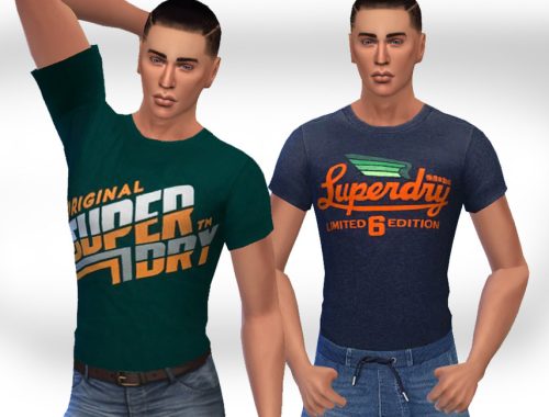 Male Sims Casual Tshirts