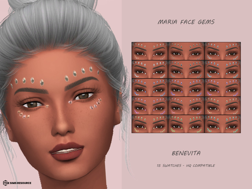Maria Face Gems [HQ] - The Sims 4 Catalog