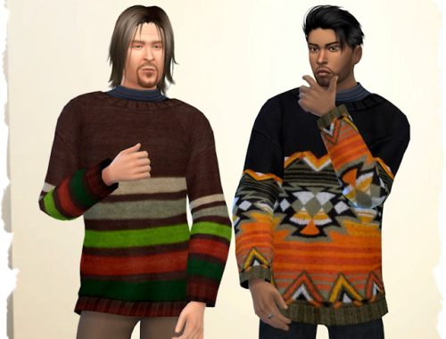 Men Snow Pullover by Chalipo at All 4 Sims