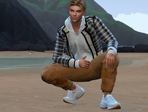 Men's hoodie with a jacket
