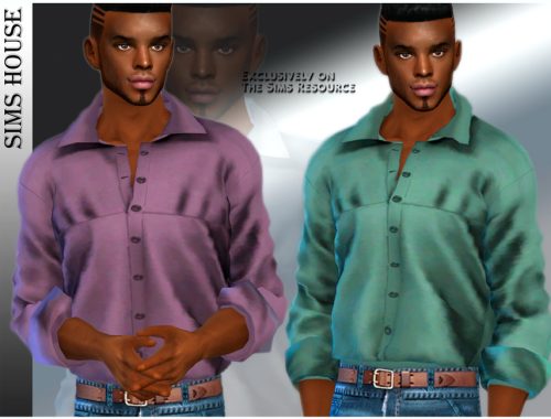 Men's silk shirt