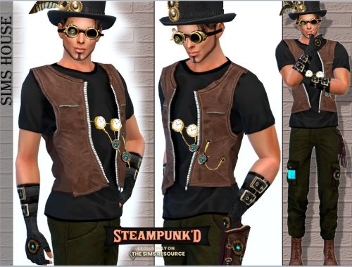 Men's Steampunk Suit Top