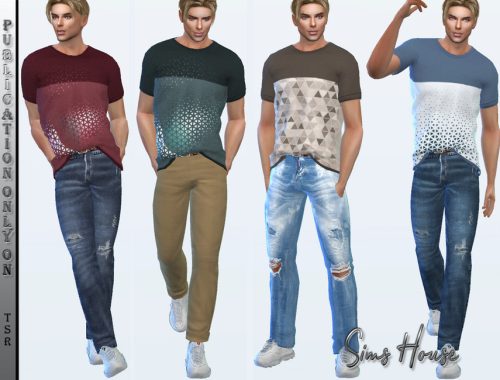 Men's T-shirt tucked
