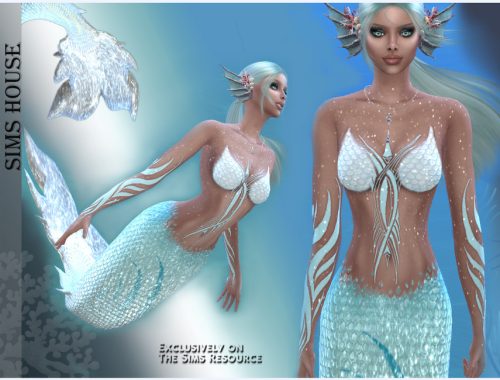 Mermaid tail striped