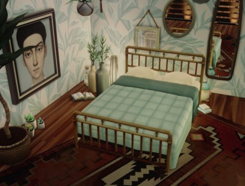 METAL BEDFRAME WITH TWO MATTRESSES at Picture Amoebae