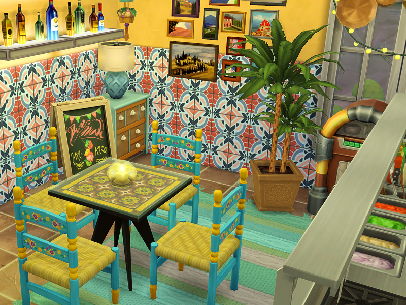 Mexican Style Restaurant - no CC - The Sims 4 Catalog