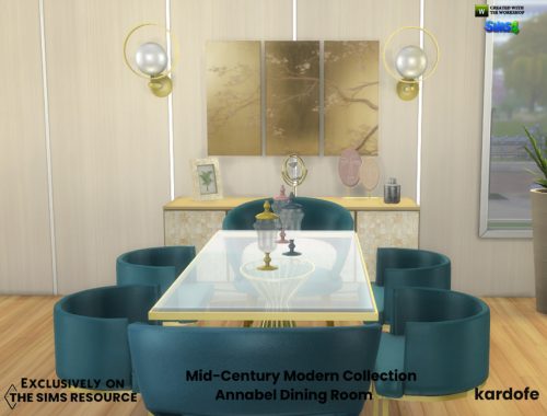 Mid-Century Modern Collection Annabel Dining Room