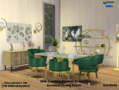 Mid-Century Modern Collection Annabel Dining Room