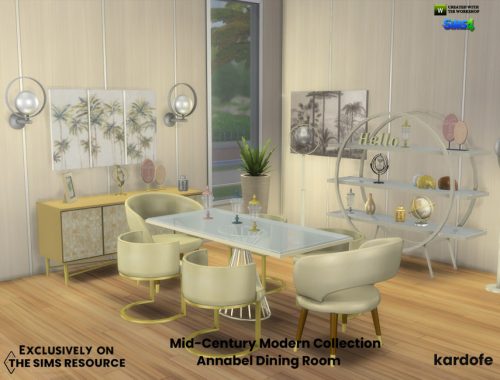 Mid-Century Modern Collection Annabel Dining Room