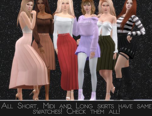 Midi Pleated Skirt