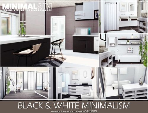 MinimalSim - Black & White Minimalism