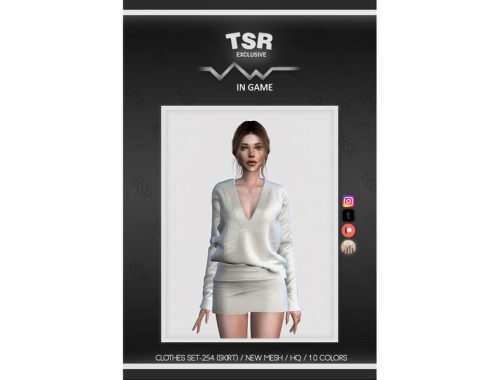MINIMALSIM-CLOTHES SET-254 (SKIRT) BD771