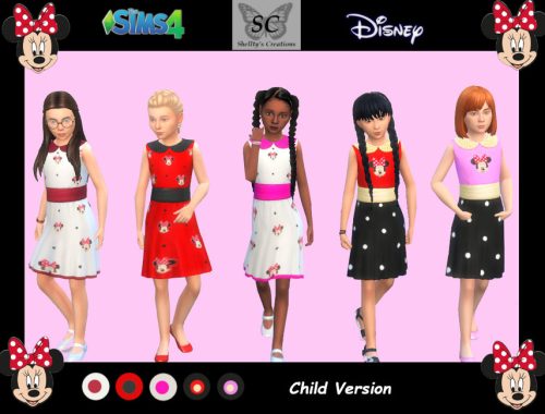 Minnie Mouse dress CHILD Version (Need seasons)