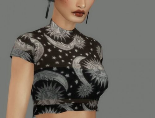 MISTY TOP & BRA ACC at Candy Sims 4