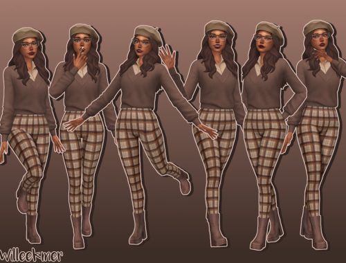Modeling Pose Pack 7 (ART LOVER trait)