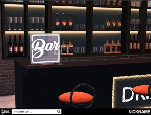 modern bar set