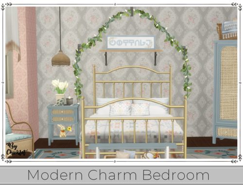 Modern Charm Bedroom - Maxis Match