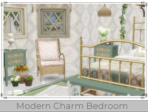Modern Charm Bedroom - Maxis Match