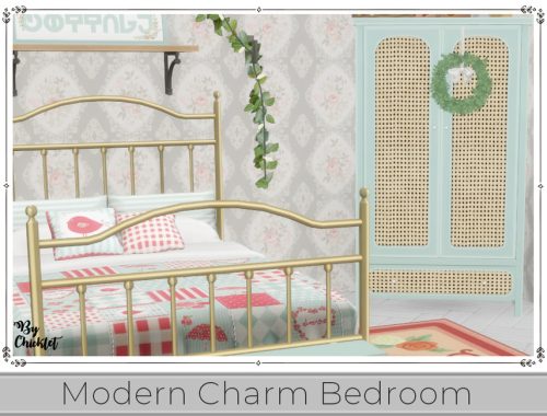 Modern Charm Bedroom - Maxis Match