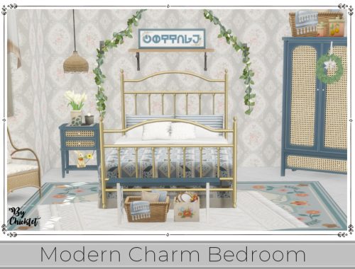 Modern Charm Bedroom - Maxis Match