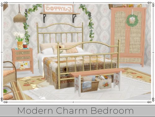 Modern Charm Bedroom - Maxis Match