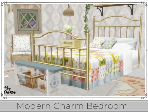 Modern Charm Bedroom - Maxis Match
