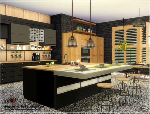 Modern loft kitchen