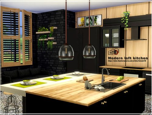 Modern loft kitchen