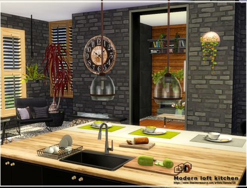 Modern loft kitchen