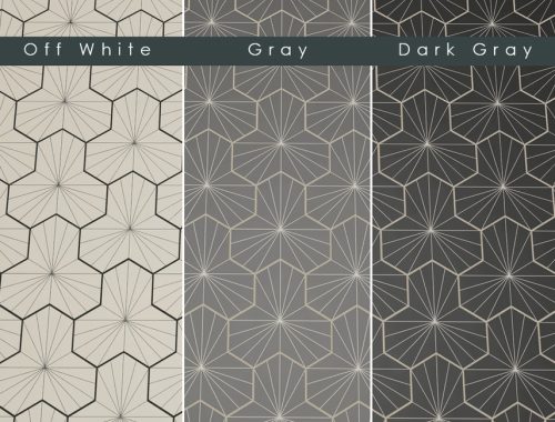 Modern Porcelain Sunburst Floor Tiles