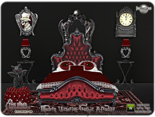 Modern victorian gothic  Afrodita bedroom