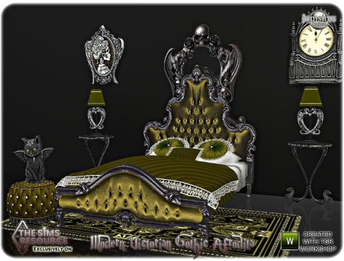 Modern victorian gothic  Afrodita bedroom