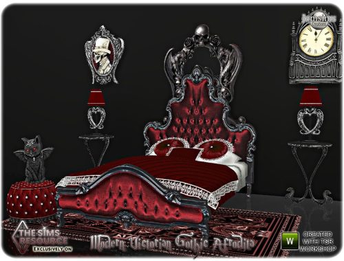 Modern victorian gothic  Afrodita bedroom