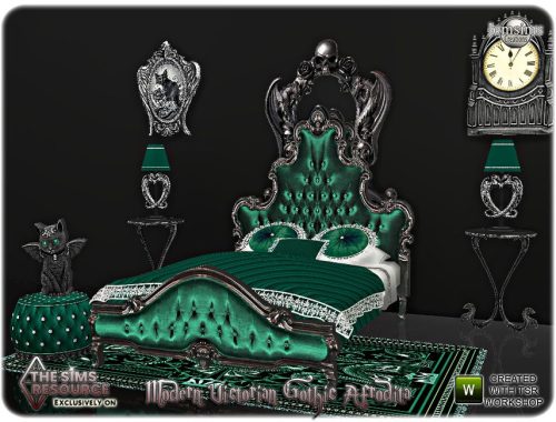 Modern victorian gothic  Afrodita bedroom