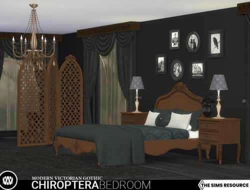 Modern Victorian Gothic - Chiroptera Bedroom