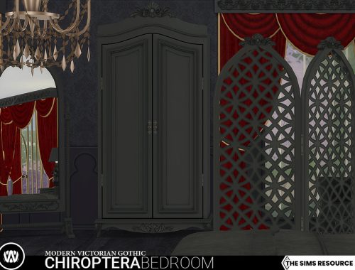 Modern Victorian Gothic - Chiroptera Bedroom