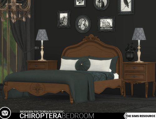 Modern Victorian Gothic - Chiroptera Bedroom