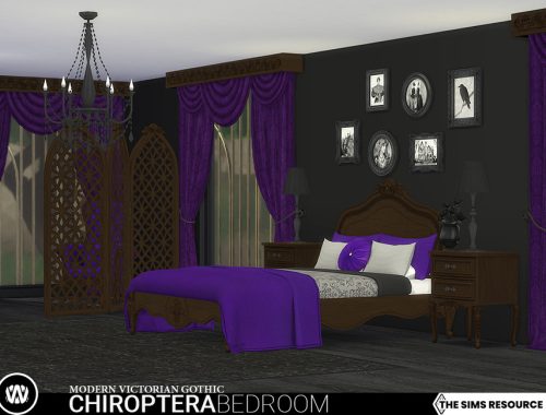 Modern Victorian Gothic - Chiroptera Bedroom