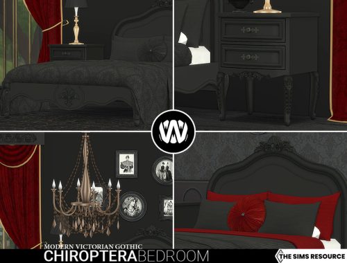 Modern Victorian Gothic - Chiroptera Bedroom