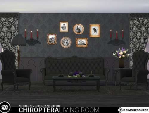 Modern Victorian Gothic - Chiroptera Living Room