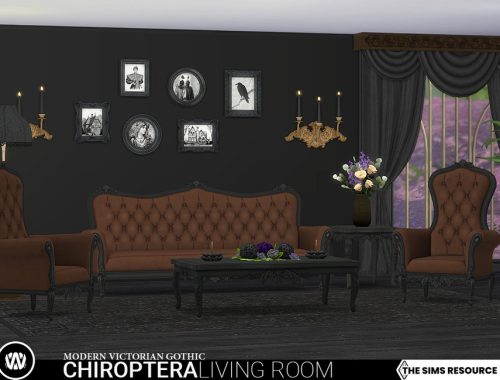Modern Victorian Gothic - Chiroptera Living Room