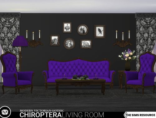 Modern Victorian Gothic - Chiroptera Living Room