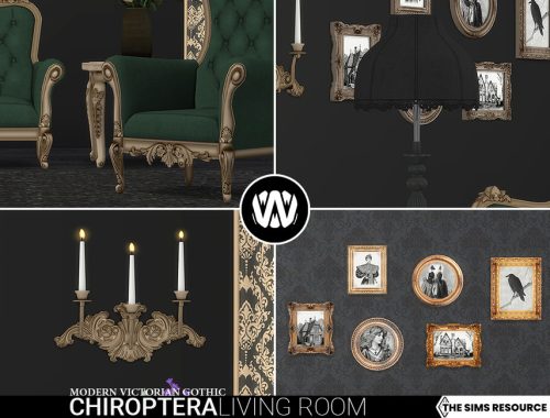 Modern Victorian Gothic - Chiroptera Living Room