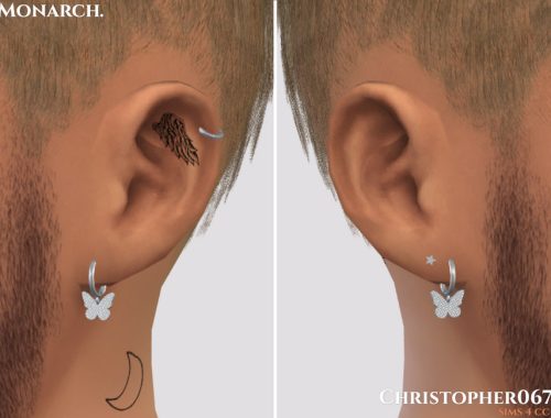 Monarch Earrings Male / Christopher067