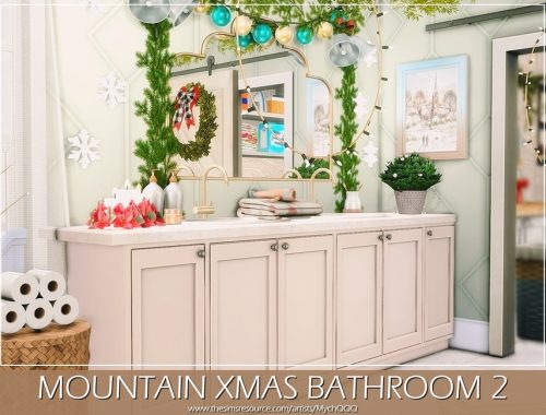 Mountain Xmas Bathroom 2